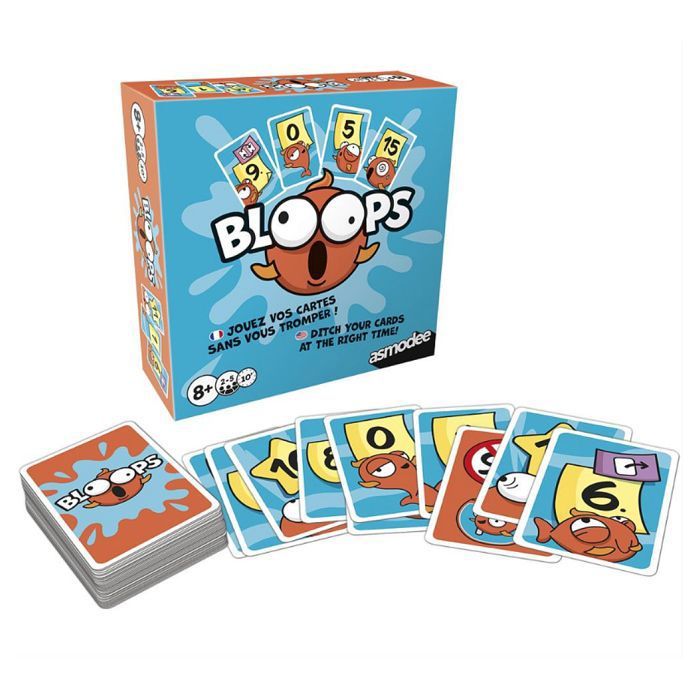 Bloops - Card Games - ASMODEE - ZYGPUN0101FR - Blue - Ages 8 and up