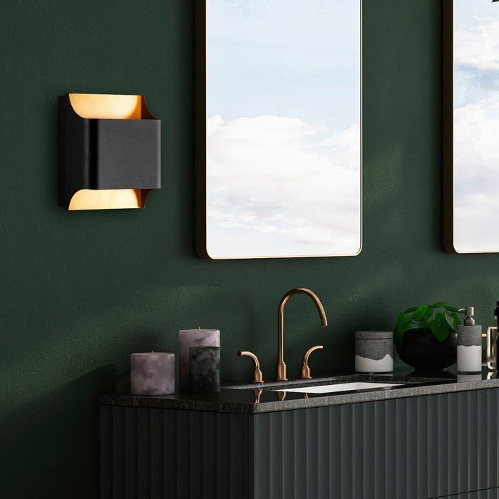 Black Wall Sconce - Black Metal - Modern Lighting - Contemporary Style