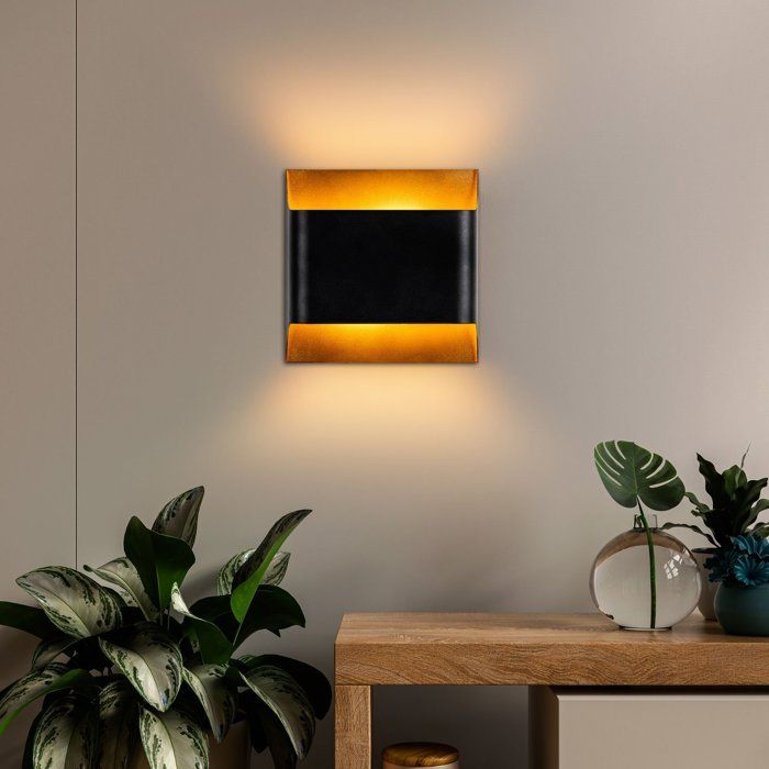 Black Wall Sconce - Black Metal - Modern Lighting - Contemporary Style