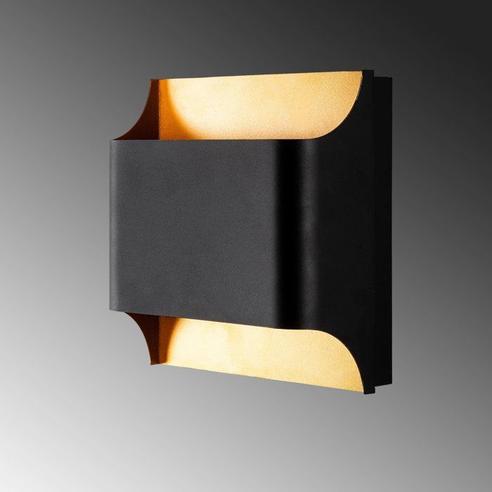 Black Wall Sconce - Black Metal - Modern Lighting - Contemporary Style