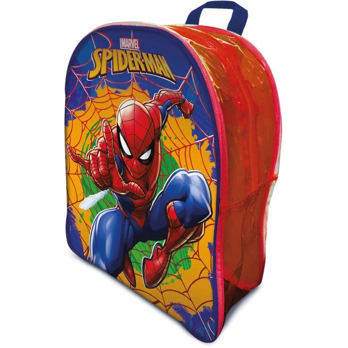 Spider-Man Travel Game Backpack - Game Set - LISCIANI - Backpack Included