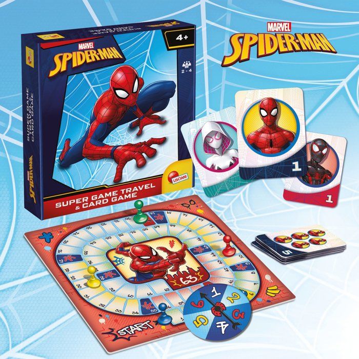 Spider-Man Travel Game Backpack - Game Set - LISCIANI - Backpack Included