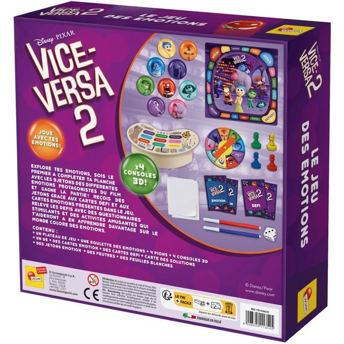 Vice-Versa 2: The Game of Emotions - Board Game - LISCIANI - Emotions - Interactive Challenges