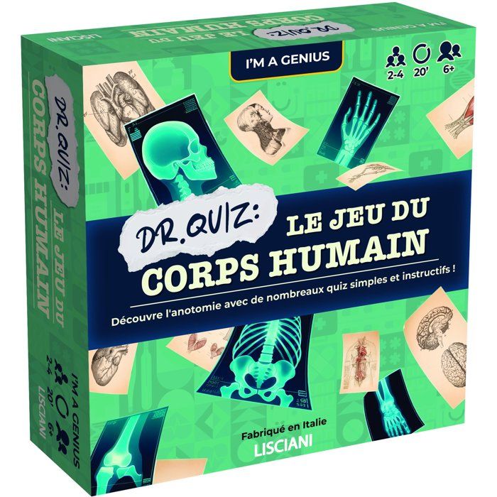 I'm Genius Dr. Quiz: The Human Body Game - Educational Science Game - LISCIANI - Anatomy - Fun Learning