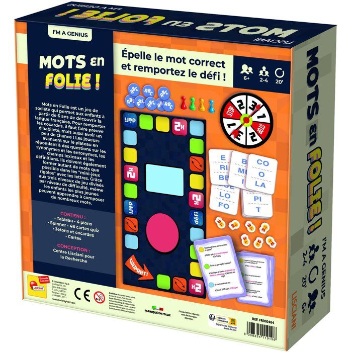 I'm Genius: Word Frenzy! - Educational Vocabulary Game - LISCIANI - Language - Tailored Challenges