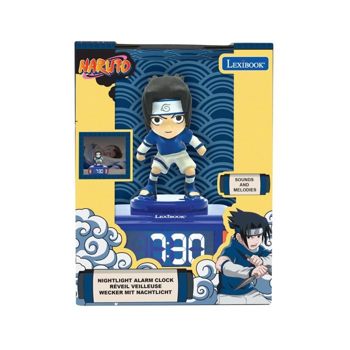Night Light Alarm Clock - LEXIBOOK - Sasuke - Multicolor - Educational Watch - Educational Alarm Clock