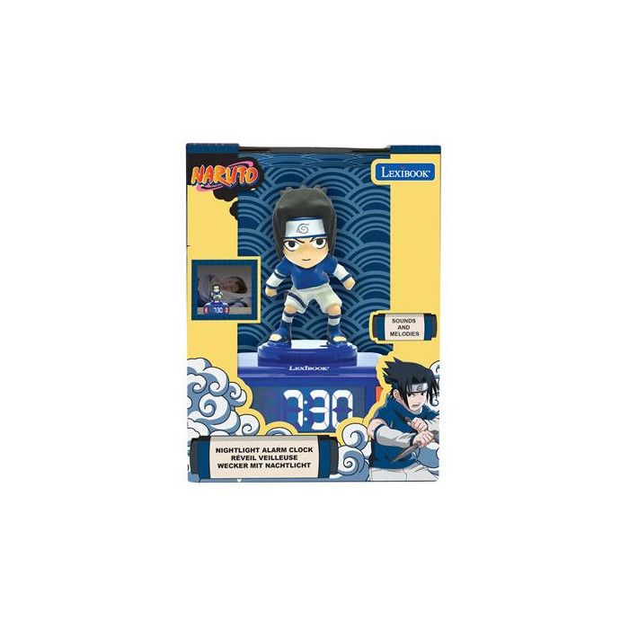 Night Light Alarm Clock - LEXIBOOK - Sasuke - Multicolor - Educational Watch - Educational Alarm Clock