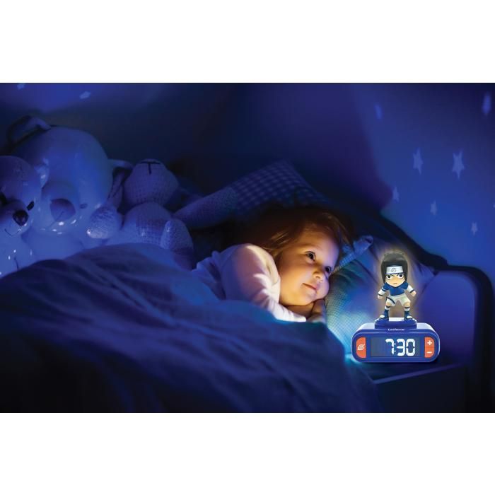 Night Light Alarm Clock - LEXIBOOK - Sasuke - Multicolor - Educational Watch - Educational Alarm Clock