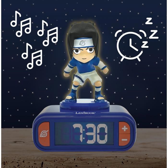 Night Light Alarm Clock - LEXIBOOK - Sasuke - Multicolor - Educational Watch - Educational Alarm Clock