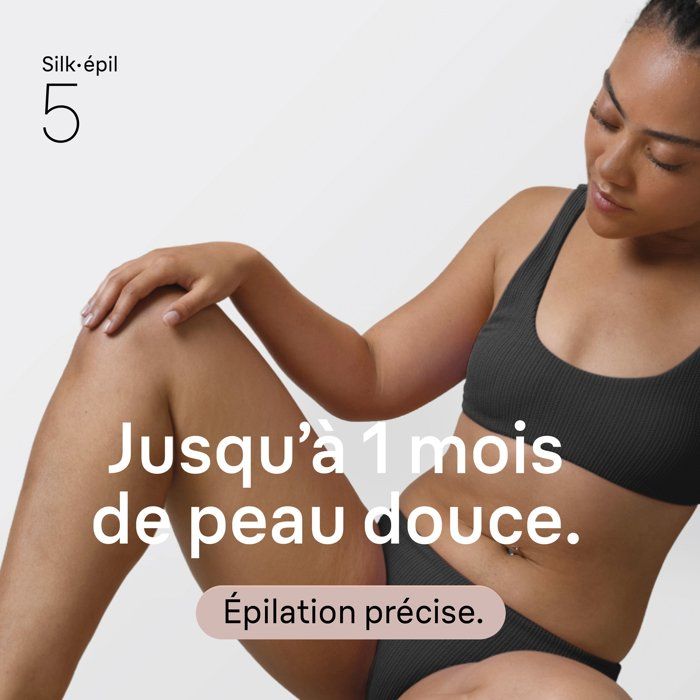 Épilateur électrique - BRAUN - SE5-011 - 2 modes - 40 min - Étanche - Blanc / Rose