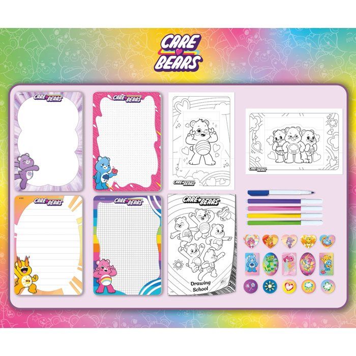 Drawing and Coloring School Backpack - LISCIANI - The Care Bears - Creative Activities - Portable Size