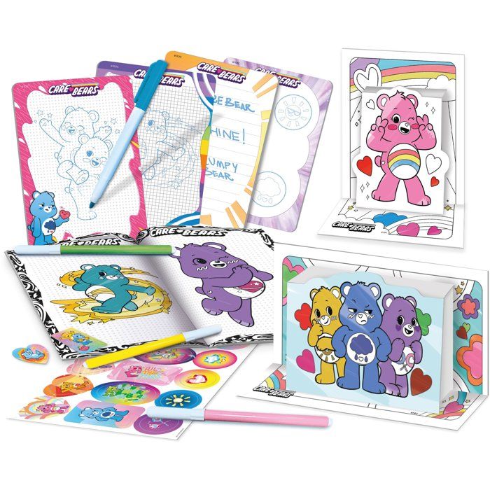 Drawing and Coloring School Backpack - LISCIANI - The Care Bears - Creative Activities - Portable Size