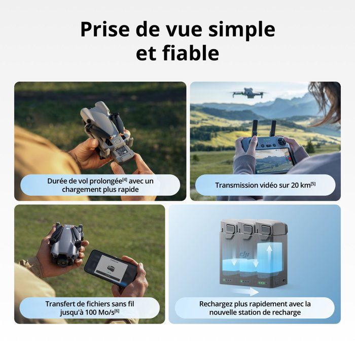 Camera Drone - DJI - Mini 5 Pro Fly More Combo DJI RC-N3 - 1-inch CMOS Camera - Omnidirectional Obstacle Detection