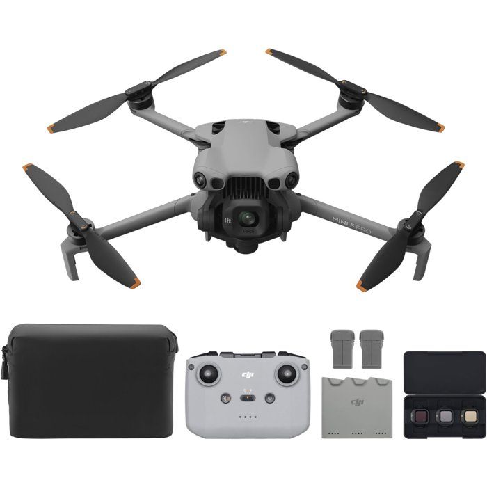Camera Drone - DJI - Mini 5 Pro Fly More Combo DJI RC-N3 - 1-inch CMOS Camera - Omnidirectional Obstacle Detection