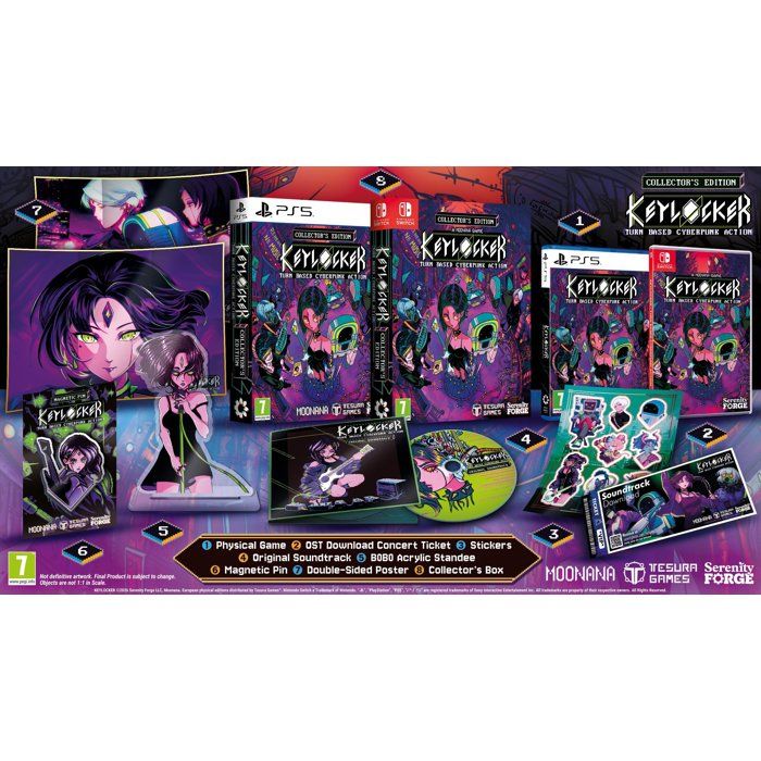 Keylocker | Turn Based Cyberpunk Action - Collector's Edition - Jeu Nintendo Switch