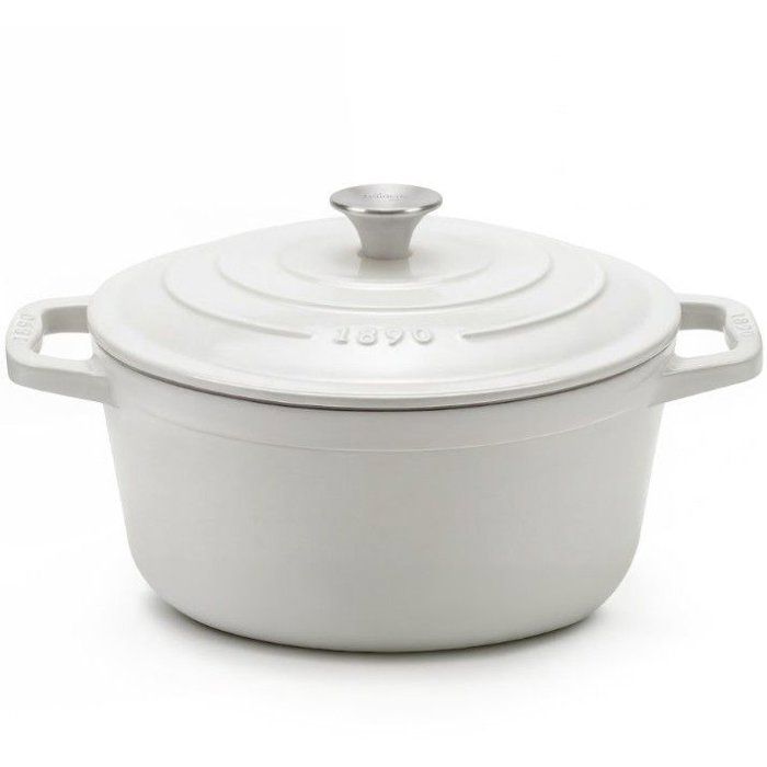 Enameled Cast Iron Casserole - LA FONDERIE 1890 - IENA25 - Suitable for all stovetops, including induction - Enameled finish - Even cooking