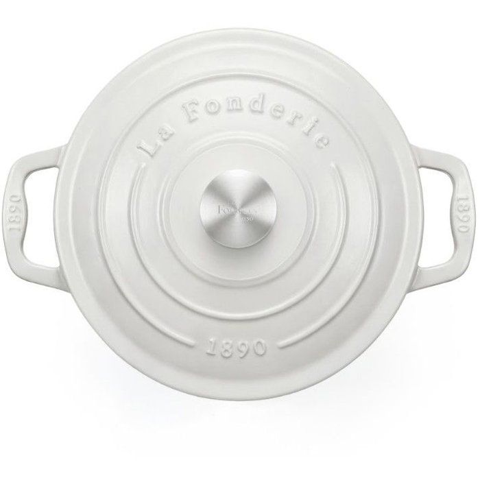 Enameled Cast Iron Casserole - LA FONDERIE 1890 - IENA25 - Suitable for all stovetops, including induction - Enameled finish - Even cooking