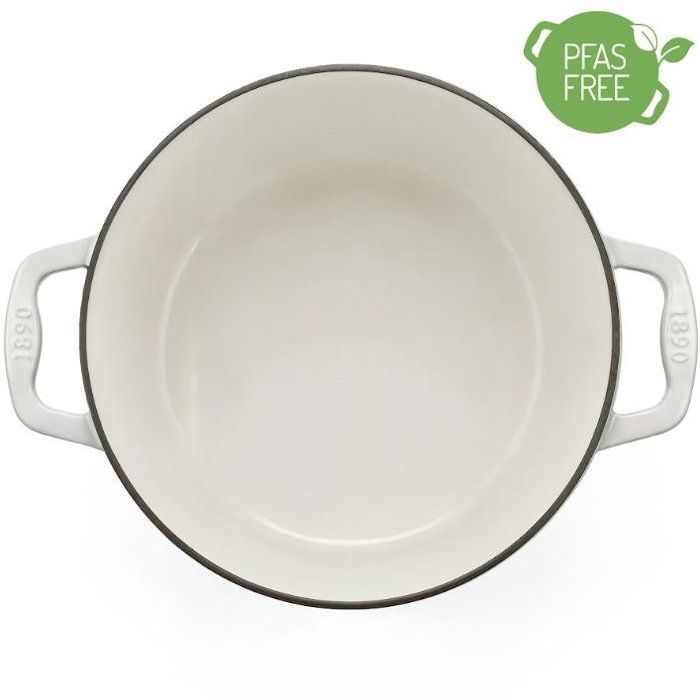 Enameled Cast Iron Casserole - LA FONDERIE 1890 - IENA25 - Suitable for all stovetops, including induction - Enameled finish - Even cooking