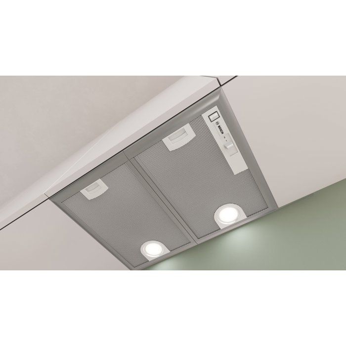 53 cm Range Hood - Bosch Series 4 - metalLook - H 21.5 x W 50 x D 35 cm - 3 speeds - 63 dB - Energy Class D