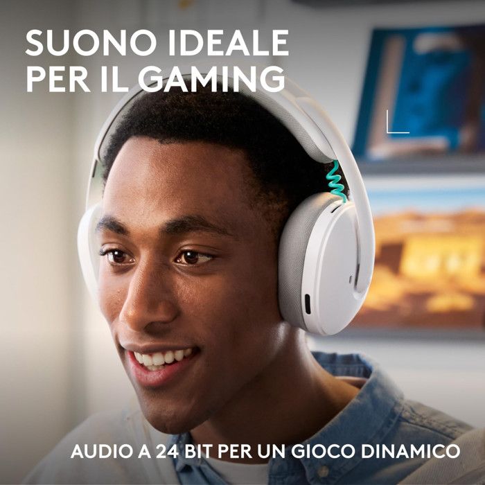 Gaming Headset - Wireless - Logitech G - G325 - White