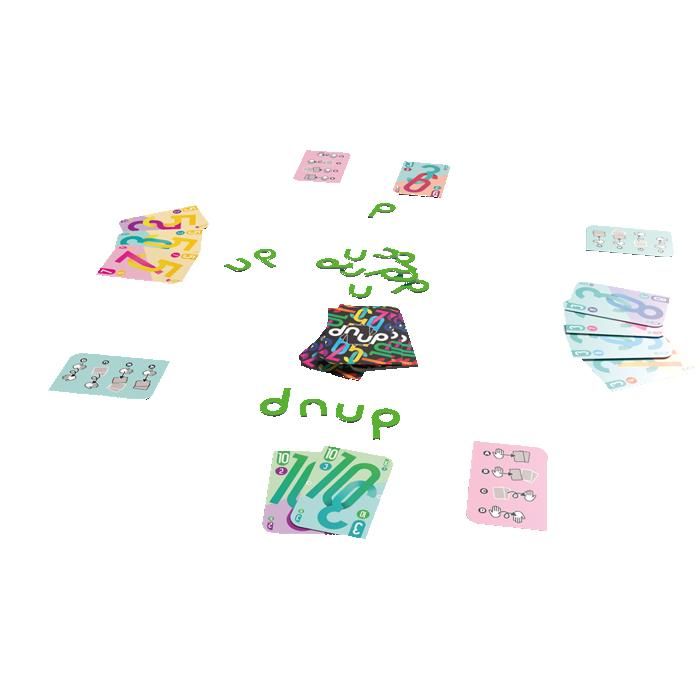 Dnup - The Card Game That Turns Things Upside Down - SPACE COWBOYS - SCRVL0101FR - Green - Ages 8 and up