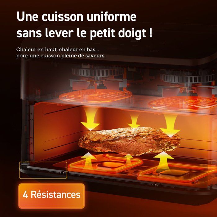 AirFryer - COSORI - DualBlaze Twinfry Pro Ceramic - 10 L - White - Wi-Fi-Enabled