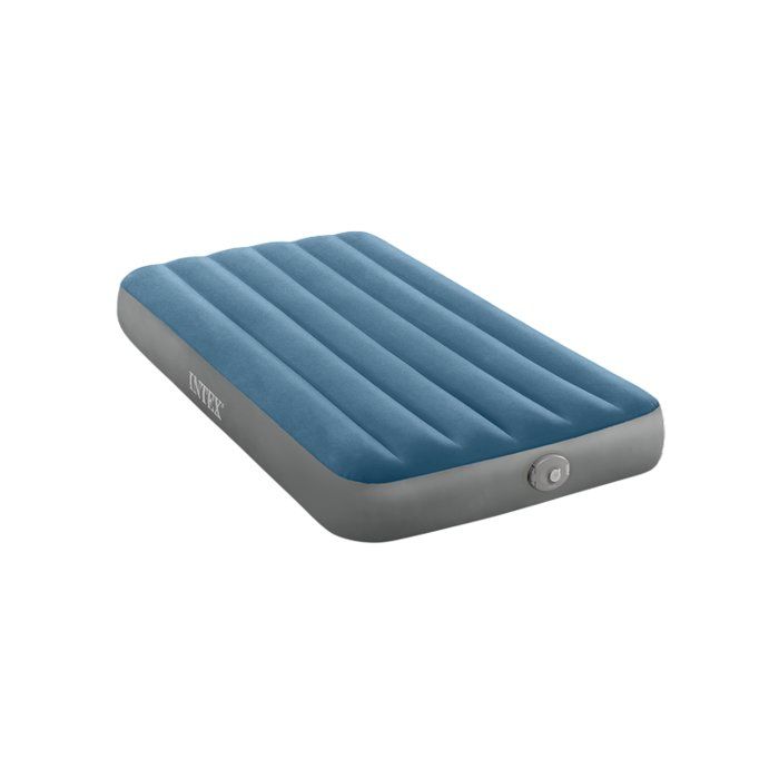INTEX Inflatable Mattress - 64187NP - Prestige Downy - 1.91 x 0.99 x 0.25 m - Single - Indoor/Outdoor - Rechargeable Pump
