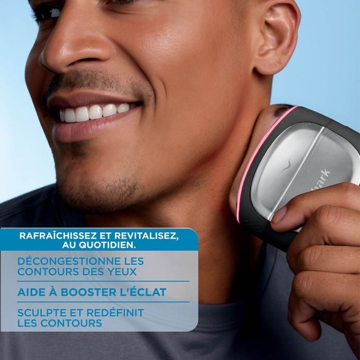 At-Home Thermotherapy Facial Care Device - DePuffi FH220EU SHARK - 6 settings from 10 to 40 °C - Eye Contour and Face
