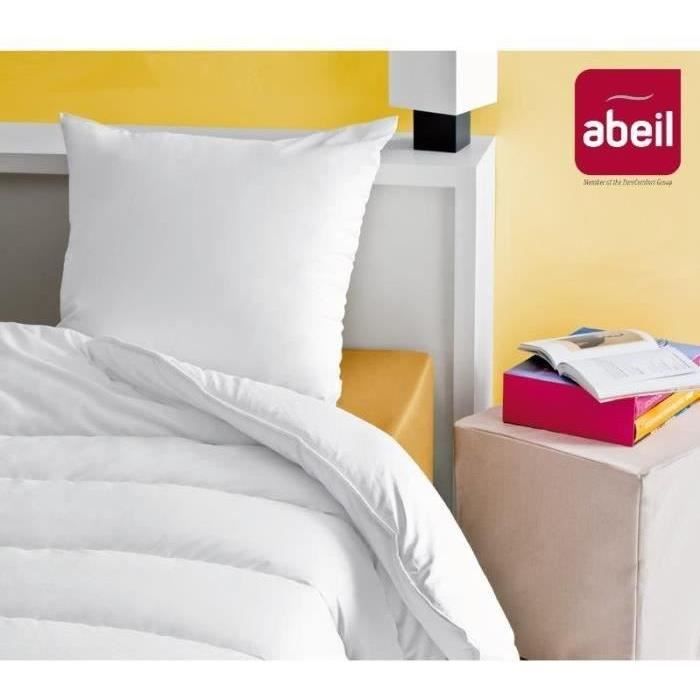 Abeil Lot of 2 soft pillows - 60 x 60 cm - White