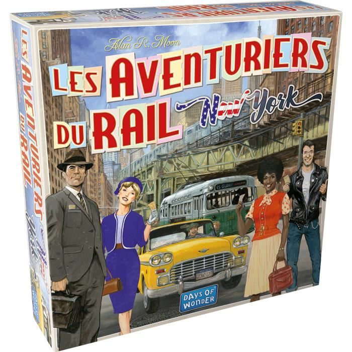 Days of Wonder | Rail adventurers: New York | Board game | From 8 years old | 2 to 4 players | 10 to 15 minutes