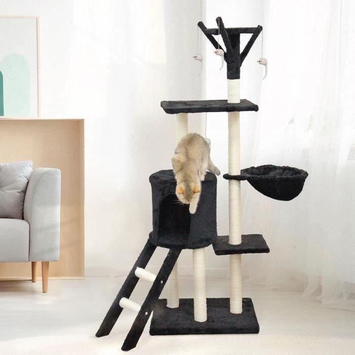 Jipsy - Cat tree - 79 x 34 x 138 cm - Black