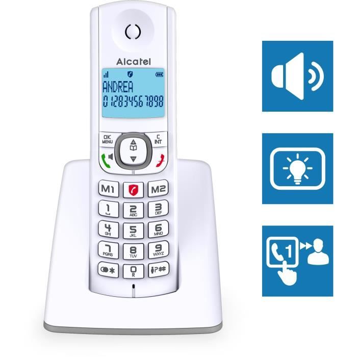 Alcatel F530 duo gray without answering machine