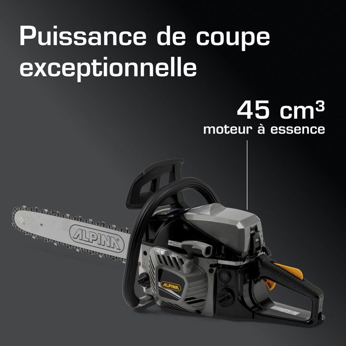 Gas-Powered Chain Saw - ALPINA - ACS 47 - 1800 W - 45 cm/18 Guide Bar - Black