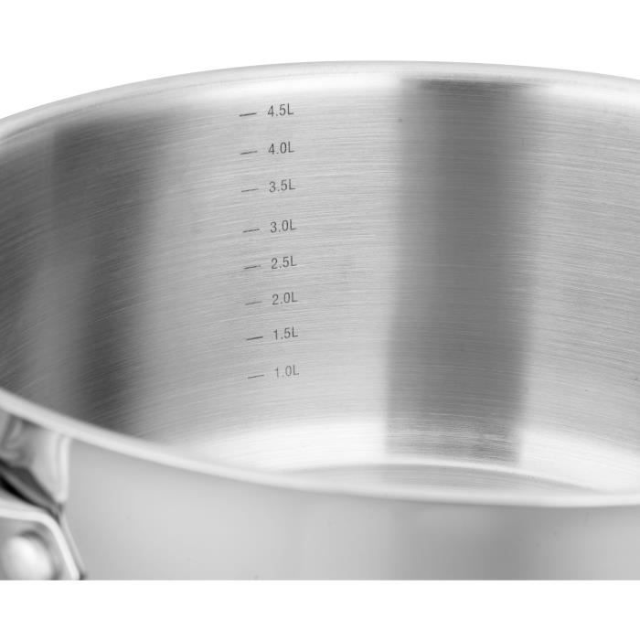 AM2513 Arthur Martin Stockpot 28 cm with lid  Stainless Steel  All heat sources including induction