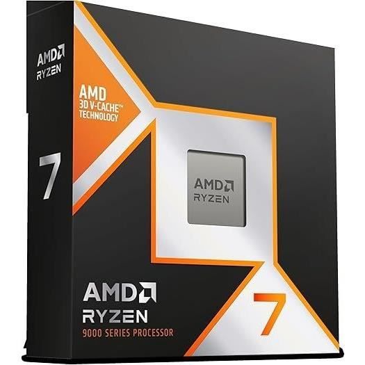 Processor - AMD - Ryzen 7 9800X3D - 4.7 GHz, 8 cores, 104 MB L2 & L3, AM5