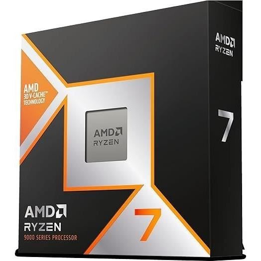 Processor - AMD - Ryzen 7 9800X3D - 4.7 GHz, 8 cores, 104 MB L2 & L3, AM5