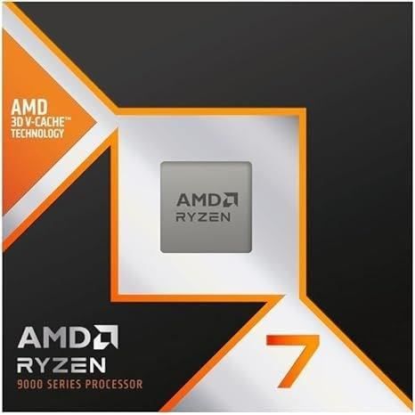 Processor - AMD - Ryzen 7 9800X3D - 4.7 GHz, 8 cores, 104 MB L2 & L3, AM5