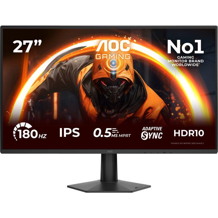 Gaming Monitor - AOC - 27" - Full HD - 180 Hz - IPS - 0.5 ms - HDR10 Adaptive Sync