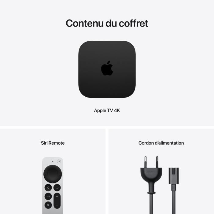 4K TV Box - APPLE - 128 GB - Wi-Fi + Ethernet - Black