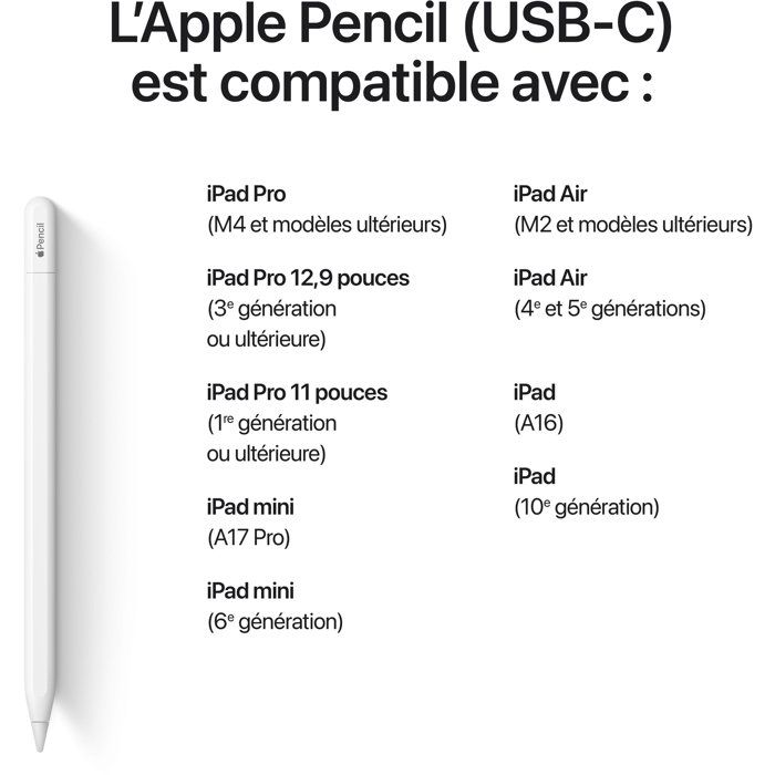 Apple Pencil (USB-C) Tablet Stylus Pens