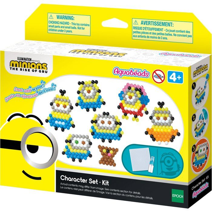 The Minions 2 kit: Once upon a time GRU - Aquabeads - 31605 - Pearls sticking with water