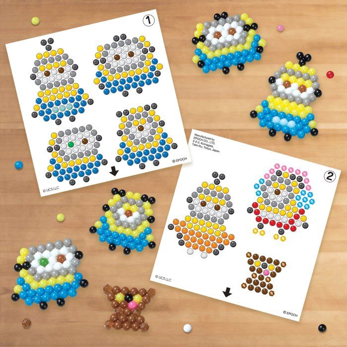 The Minions 2 kit: Once upon a time GRU - Aquabeads - 31605 - Pearls sticking with water