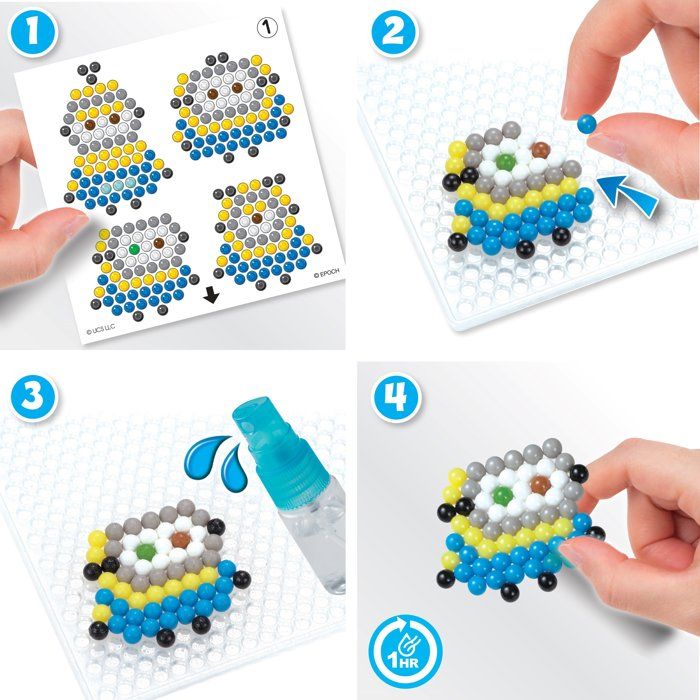 The Minions 2 kit: Once upon a time GRU - Aquabeads - 31605 - Pearls sticking with water