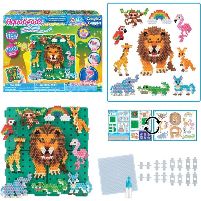 Ironing bead game - AQUABEADS - 31968 - Savanna walk