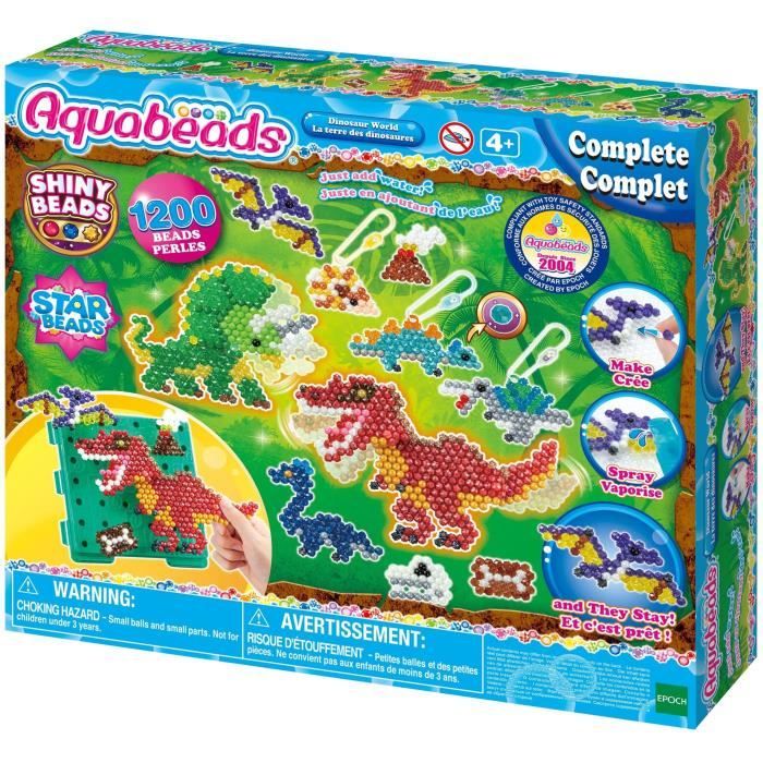 The land of dinosaurs - aquabeads - pearls that stick with water