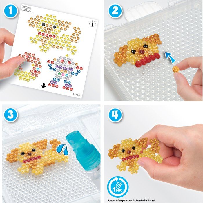 Recharge pearls flats - aquabeads - pearls sticking with water