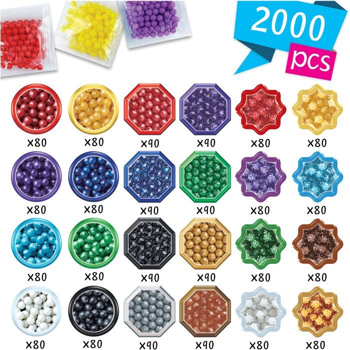 Recharge pearls flats - aquabeads - pearls sticking with water
