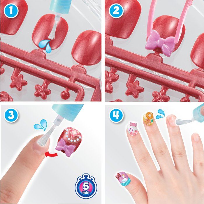 Fancy manicure recharge - Aquabeads - Nails that stick with water