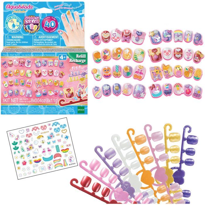 Fancy manicure recharge - Aquabeads - Nails that stick with water