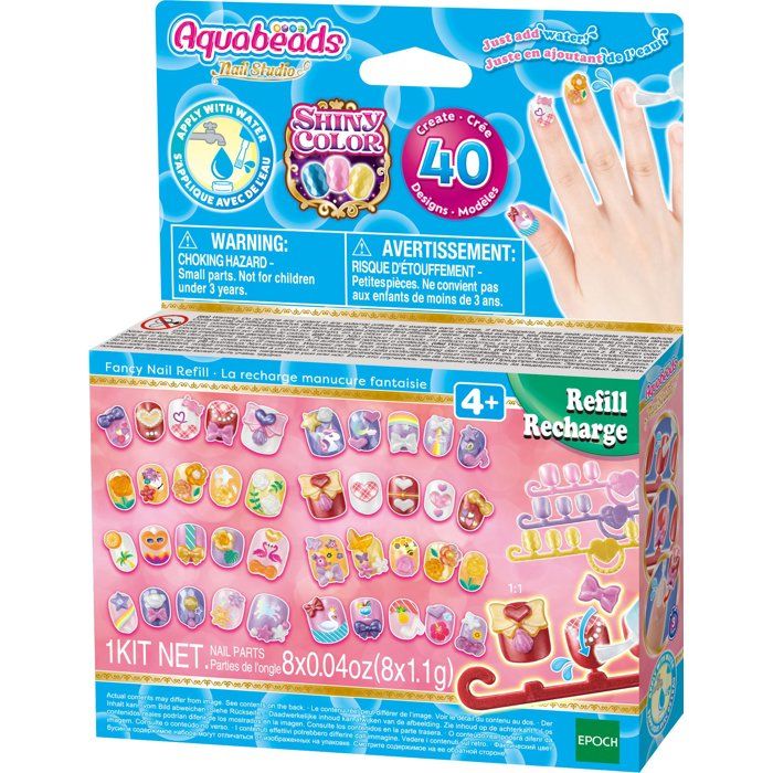 Fancy manicure recharge - Aquabeads - Nails that stick with water